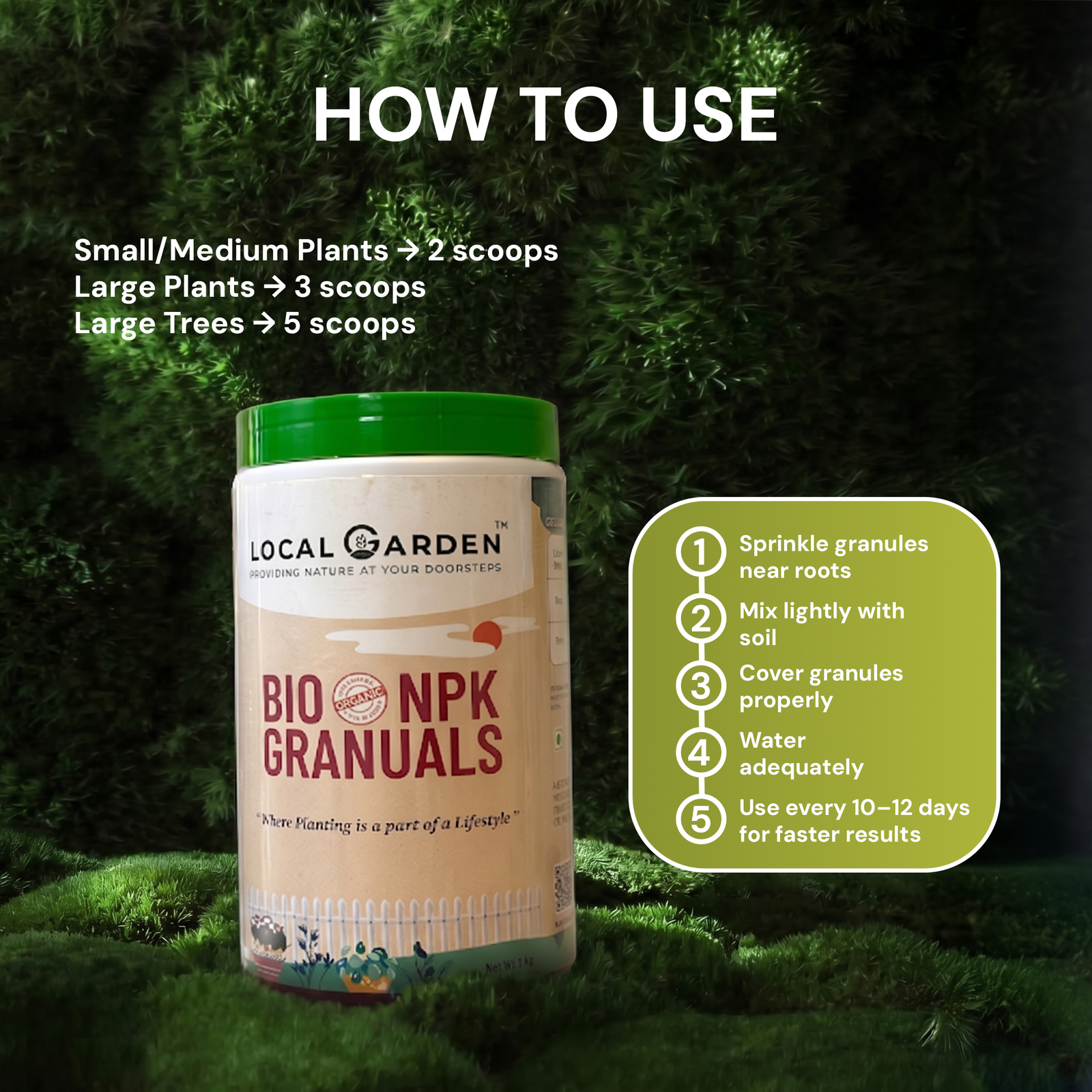 Bio NPK granules result image three